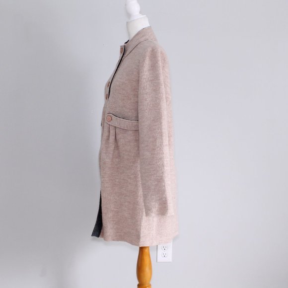 Cullen Women's Wool Tan Button Up Jacket XL - Picture 5 of 9